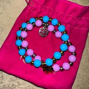 2 rustic cuff bracelets